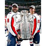 Alex Ovechkin & Nicklas Backstrom Washington Capitals Unsigned 2018 Stanley Cup Champions Raising Photograph