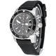 Revue Thommen Diver Automatic Watch - Black Dial Chronograph Day Date Watch Mens - Black Rubber Band Swiss Professional Dive Watch 17030.6534, Black, Diver,Chronograph,Dive Watch,Automatic Watch