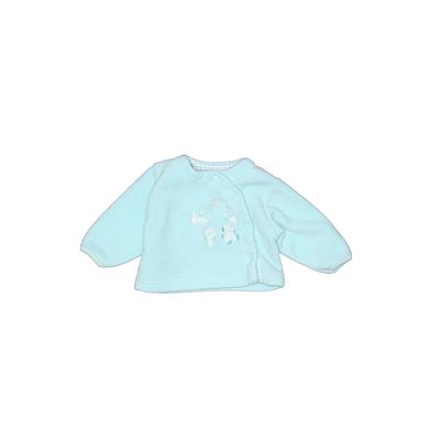 Baby Beginnings Fleece Jacket: Blue Graphic Jackets & Outerwear - Size 6-9 Month