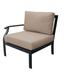 Madison Metal Right Hand Outdoor Lounge Chair w/ Cushions in Black kathy ireland Homes & Gardens by TK Classics | 33 H x 30 W x 33.5 D in | Wayfair