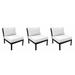 Madison Patio Chair w/ Cushion in Gray kathy ireland Homes & Gardens by TK Classics | 33 H x 28 W x 33.5 D in | Wayfair KI062B-AS-TB-WHITE