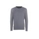 MY BASIC Andrew - Menswear Sweater in Cotton Cashmere - Round Neck (54 XL IT Man, Grey Melange)