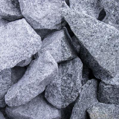 Bruchsteine Granit Grau, 750 kg (Bigbag), 32-56 mm