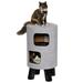 Feline Nuvo Cosmo for Cat, 29.13" H, 20 LBS, Silver / Black