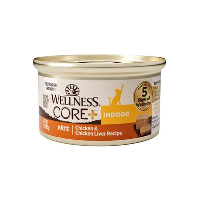 Wellness CORE Natural Grain Free Wet Chicken & Chicken Liver Pate Indoor Food, 3 oz., Case of 12