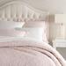 Pine Cone Hill Washed Linen Reversible Farmhouse/Country Quilt Polyester/Polyfill/Linen in Pink/Yellow | Twin Quilt | Wayfair PC1653-T