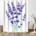 East Urban Home 71" x 74" Shower Curtain, Lavender by Suren Nersisyan Polyester in Blue/Gray/Pink | 71 H x 74 W in | Wayfair
