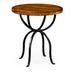 Casually Country Pedestal End Table Wood/Metal in Black/Brown Jonathan Charles Fine Furniture | 26.25 H x 24 W x 24 D in | Wayfair 491072-CFW