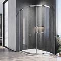 ELEGANT 900 x 800 mm Quadrant Shower Cubicle Enclosure Sliding Door 6mm Easy Clean Glass