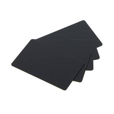 Evolis CR-80 Matte Black PVC Cards (30 mil, 500-Pack) C8001