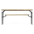 Assorted Rectangular Console Table Wood/Metal in Brown Jonathan Charles Fine Furniture | 32.5 H x 66 W x 18 D in | Wayfair 491142-LMC