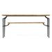 Assorted Rectangular Console Table Wood/Metal in Brown Jonathan Charles Fine Furniture | 32.5 H x 66 W x 18 D in | Wayfair 491142-LMC