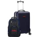 Ole Miss Rebels Deluxe 2-Piece Backpack and Carry-On Set - Navy