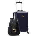 Wake Forest Demon Deacons Deluxe 2-Piece Backpack and Carry-On Set - Navy