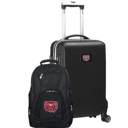 Missouri State University Bears Deluxe 2-Piece Backpack and Carry-On Set - Black