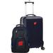 Wisconsin Badgers Deluxe 2-Piece Backpack and Carry-On Set - Navy