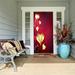 The Holiday Aisle® Hearts Door Mural Metal in Red | 80 H x 32 W in | Wayfair 0107AC873337419890FF2FAA78C9EB11