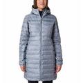 Columbia Damen Lake 22 Down Long Hooded Jacket Daunenjacke Mit Kapuze, Tradewinds Grey Heather, M EU