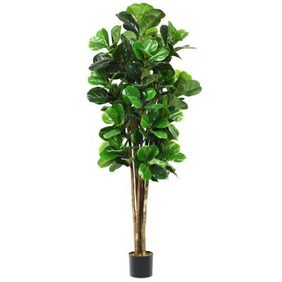 Costway 6-Feet Artificial Indoor-Outdoor Home Decorative Planter