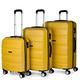 ITACA - Gepäck-Sets, Reisekoffer, Reisekoffer Set, Kofferset, Hartschalenkoffer, Trolley-Set, Luggage - Große Auswahl an Koffer & Trolleys für Jede Reise! T71600, Senf