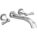 Delta Stryke Double Handle Wall Mounted Tub Spout Trim in Gray | 3.5 H in | Wayfair T5776-WL