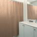 East Urban Home Katelyn Elizabeth Geometric Ombre Stripe Single Shower Curtain Polyester in Brown, Size 74.0 H x 71.0 W in | Wayfair