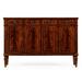 Buckingham 58" Wide 4 Drawer Sideboard Wood in Brown/Red Jonathan Charles Fine Furniture | 38.5 H x 58 W x 18.5 D in | Wayfair 494842-MAH