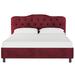 Willa Arlo™ Interiors Pires Tufted Low Profile Platform Bed Upholstered/Velvet/Metal | 41 H x 62 W x 83 D in | Wayfair