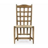 William Yeoward Solid Wood Slat Back Side Chair in Vintage Oak Wood/Wicker/Rattan in Brown Jonathan Charles Fine Furniture | Wayfair 530083-SC-VTO