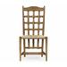 William Yeoward Solid Wood Slat Back Side Chair in Vintage Oak Wood/Wicker/Rattan in Brown Jonathan Charles Fine Furniture | Wayfair 530083-SC-VTO