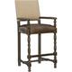 Hooker Furniture Hill Country Bar & Counter Stool Wood/Leather/Genuine Leather in Black/Brown/Gray | 42.25 H x 23.5 W x 24.5 D in | Wayfair