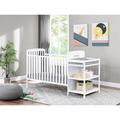 Suite Bebe Ramsey 3-in-1 Convertible Crib & Changer Combo Wood in White | 41.75 H x 30.5 W x 18 D in | Wayfair 24900-WH