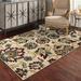 White 80.4 x 0.315 in Area Rug - Fleur De Lis Living Griffiths Floral Area Rug in Ivory/Multi Polypropylene | 80.4 W x 0.315 D in | Wayfair