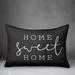 Mercier Home Sweet Home Thin Outdoor Rectangular Pillow Cover & Insert Polyester/Polyfill blend | 14 H x 20 W x 1.5 D in | Wayfair