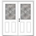 Verona Home Design Grace Primed Steel Prehung Front Entry Door Metal | 82.25 H x 70 W x 75 D in | Wayfair ZZ3656656L