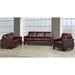 Darby Home Co Deboer 3 Piece Living Room Set Leather Match in Red | 36 H x 89 W x 37 D in | Wayfair Living Room Sets