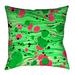 Latitude Run® Avicia Pillow Cover Polyester in Green | 16 H x 16 W in | Wayfair 205CA7A6E0B44DC4878CEBDAD1ABBD48