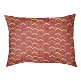 Tucker Murphy Pet™ Chelan Lined Chevrons Indoor Dog Pillow Polyester in Red/Yellow | 6 H in | Wayfair 6E6D24C782814BFDA476AAE328D4486A