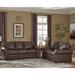 17 Stories Lexus 2 Piece Leather Sleeper Living Room Set Genuine Leather in Brown | 38 H x 83 W x 38 D in | Wayfair Living Room Sets