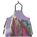 East Urban Home Emily Brodeur Art Nouveau Beaded Dress Woman Apron in Gray | 30.75 W in | Wayfair E6957F39DB7F4806A50D31A7343227EF