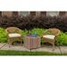 Wildon Home® Outdoor Sunbrella Seat Cushion 19.5" W x 19.5" D Acrylic, Wicker in Brown | 2.5 H x 19.5 W in | Wayfair