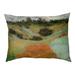 Tucker Murphy Pet™ Carlucci Poppy Field in a Hollow Dog Pillow Polyester/Fleece in Blue | 7.1 H x 52 W x 42 D in | Wayfair