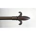 Fleur De Lis Living Halma Fleur De Lis Single Curtain Rod Metal in Brown | 1 H x 84 W x 1 D in | Wayfair 1F5CA5722EB84F02841F650A6F02C513