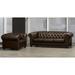 Astoria Grand Orner 2 Piece Living Room Set Leather Match in Brown | 31 H x 93 W x 38 D in | Wayfair Living Room Sets