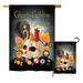 Breeze Decor 2 Piece Ghosts Goblins & Goodies Fall Halloween Impressions Decorative Vertical 2-Sided Flag Set in Black/Brown | Wayfair