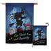 Breeze Decor 2 Piece Bewitchy Fall Halloween Impressions Decorative Vertical 2-Sided Polyester Flag Set in Black/Blue | 40 H x 28 W in | Wayfair