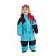 Killtec Schneeanzug Kinder Kesley Mini - Skioverall mit Kapuze - 10.000 mm Wassersäule - Skianzug für Jungen und Mädchen, Türkis, 98/104