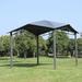 Outsunny 10 Ft. W x 10 Ft. D Steel Patio Gazebo Metal/Steel/Soft-top in Gray | 102 H x 117.6 W x 117.6 D in | Wayfair 84C-113