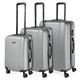 ITACA - Gepäck-Sets, Reisekoffer, Reisekoffer Set, Kofferset, Hartschalenkoffer, Trolley-Set, Luggage - Große Auswahl an Koffer & Trolleys für Jede Reise! 71100, Silber