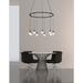 SONNEMAN Suspenders® 9 - Light Cluster Pendant Glass in Black | 12.25 H x 26.25 W x 26.25 D in | Wayfair S1E24K-JC06XX18-CL03